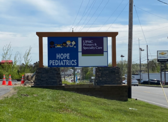 Pediatrics office sign